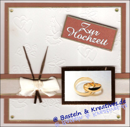 Karte Liebe / Hochzeit Ringe