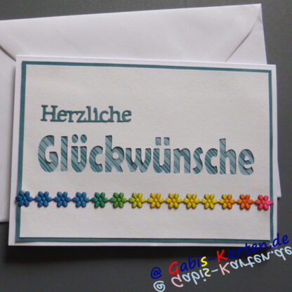 Karte "Herzliche Glückwünsche"