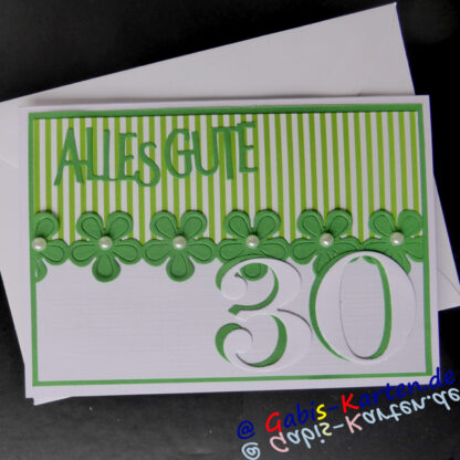 Karte zum 30. Geburtstag