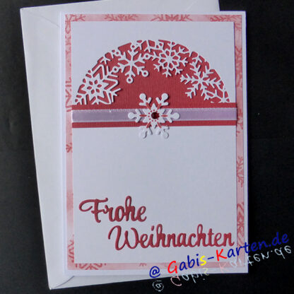 Karte Schneeflockenkreis - rot-weiß