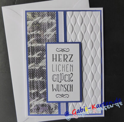 Karte "Herzlichen Glückwunsch..." - Schriftbild
