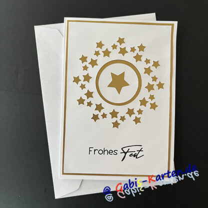 Karte Sternenkranz 'Frohes Fest'